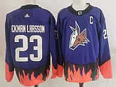 Coyotes 23 Oliver Ekman Larsson Purple 2020-21 Reverse Retro Adidas Jersey,baseball caps,new era cap wholesale,wholesale hats